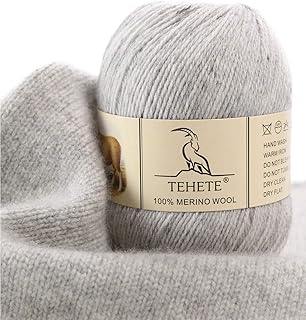 Fil à tricoter thitian 100 % laine mérinos 3 épaisseurs de luxe
