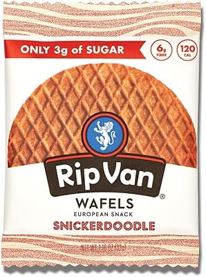 Rip fun snickerdoodle stroopwafels - collations saines sans ogm et céto pour le bureau