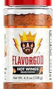 Mélange d'assaisonnement hot wings de flavour god - mélange d'épices de qualité supérieure entièrement naturel et sain pour ailes de poulet, œufs, fruits de mer et légumes - casher, faible teneur en sodium, végétalien, sans gluten et compatible céto. Shopping en ligne au Sénégal ? Pensez Diaytar !