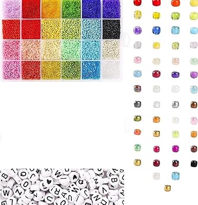 Perles de rocaille salvar par meigs 3500 pièces en forme de lettre