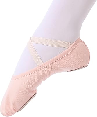 Chaussures de danse de ballet chaussures de ballet en cuir semelle en toile