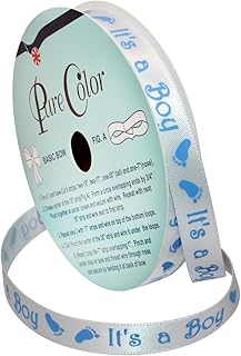 Ruban murex pour occasions spéciales : c'est un garçon, polyester, 3/8" par 10