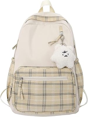 Sac à dos d'école décontracté de grande capacité motifs kawaii pour filles femmes