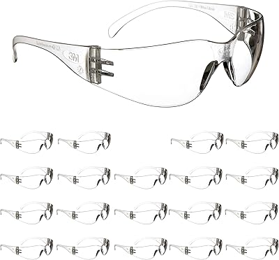 Lunettes de sécurité 3m virtua, 20 paires, ansi z87, verres transparents antibuée