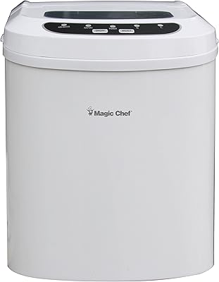Magic chef mc-mcim22w machine à glaçons portative de comptoir de 20 lb, blanche