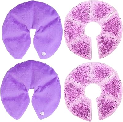 Paquet de 2 coussinets d'allaitement en gel rafraîchissant pour la chirurgie mammaire, pack