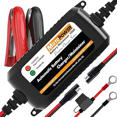 Chargeur de batterie automatique motopower mp00206a 12v 1,5a, entretien de batterie pour voitures