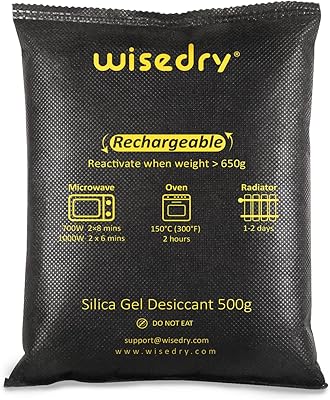 Wesdry déshumidificateur de voiture rechargeable au gel de silice grand 2 x