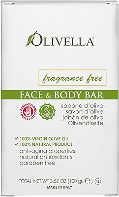 Savon visage et corps à l'huile d'olive aux plantes entières olivilla 3,5 oz