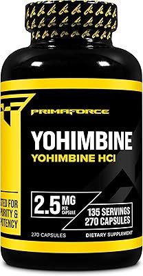 Capsules de chlorhydrate de yohimbine primaforce 2,5 mg, 270 gélules - supplément améliorant