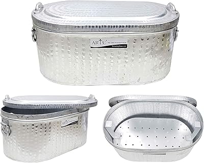 Poêle à frire artc® ou marmite mandi biriyani uzi en aluminium, plaque
