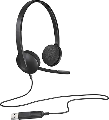 Casque filaire logitech h340, casque stéréo antibruit avec microphone, port usb, pour pc, mac et ordinateur portable - noir. Diaytar : Connectez-vous aux meilleures offres