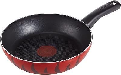 Tefal g6 tempo flame poêle antiadhésive en aluminium 20 cm, rouge, c3040283