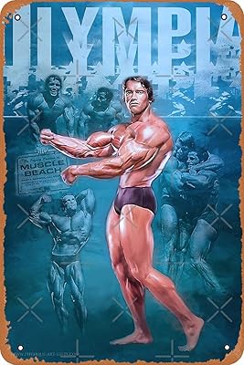 Panneau en métal niumowang arnold schwarzenegger mr olympia bodybuilding affiche