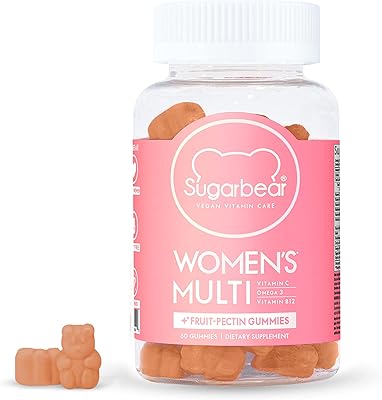 Multivitamines végétaliennes sugar hair bear pour femmes, 60 gommes, 1