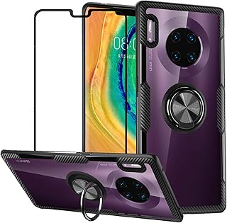 Coque huawei mate 30 pro avec verre trempé, silicone souple tpu, absorption