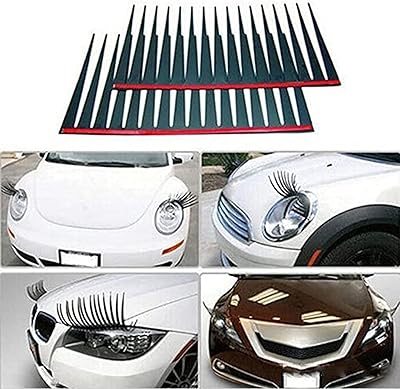 Autocollant de phare de voiture avec un design de faux cils mignon