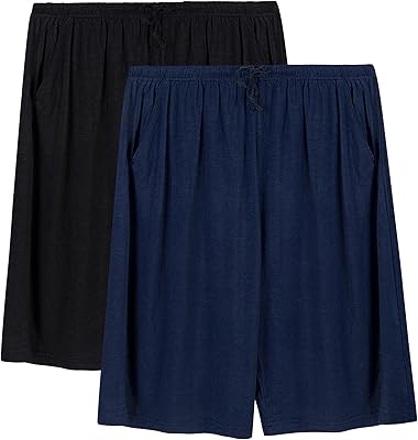 Lot de 2 shorts de pyjama ultra doux et confortables pour hommes
