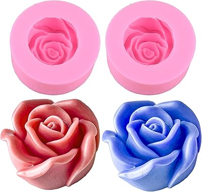 Ensemble de grands moules à savon en silicone en résine 3d, pour bonbons