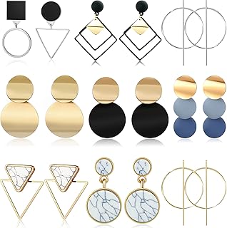 9 paires de boucles d'oreilles pour femmes, boucles d'oreilles coréennes, ensemble de boucles