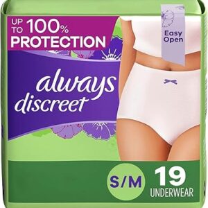 Always discreet, sous-vêtements pour femmes pour incontinence et post-partum, taille s/m, blanc, absorption maximale, jetables, 19 pièces. Des produits variés pour tous les besoins sur Diaytar Sénégal