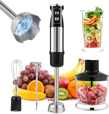 Mélangeur à main 5 en 1 600 w en acier inoxydable 304 avec
