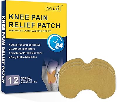 Wild+ patch de soulagement de la douleur au genou 12 pièces de grands