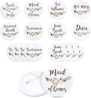 16 PACK - ÉPINGLES DE MARIAGE - BOUTONS DE MARIAGE - FAVEURS
