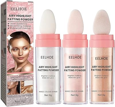 Stylo poudre surligneur polvo de hadas, poudre de maquillage surligneur visage et corps