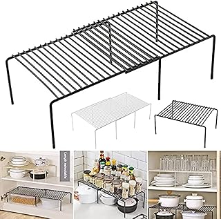 U étagère de rangement pour armoire de cuisine, extensible, empilable, organisateur d'armoire de cuisine pour organiser les couverts, les épices, la vaisselle, la table et le garde-manger. Commandez malin, vivez mieux avec Diaytar