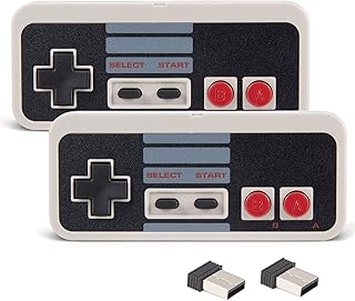 Contrôleur usb sans fil rechargeable kiwitata rétro nes 2,4 ghz style nes 2,4
