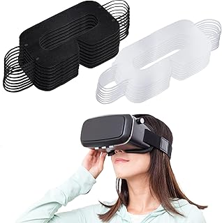 Masque vr jetable, couverture sanitaire non tissée vr empêchant la transpiration et la saleté,