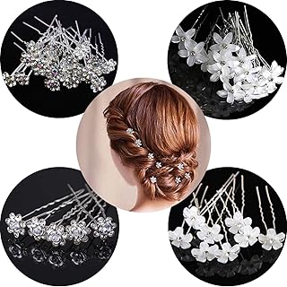 80 pièces épingle à cheveux en forme de u rose diamant