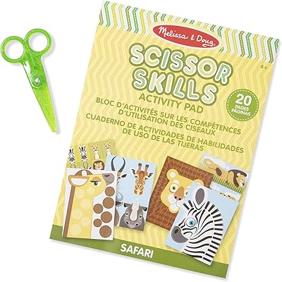 Livre d'activités sur les compétences en ciseaux melissa & doug safari | arts