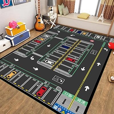 Tapis de village de jeu pour enfants grand tapis bébé doux et durable