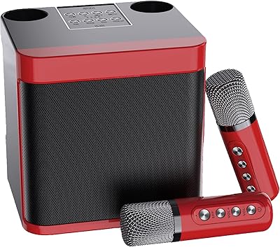 Machine de karaoké portable givouch pour adultes et enfants haut-parleur bluetooth pour tv