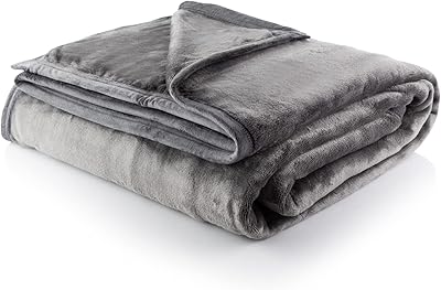 Couverture de luxe ultra douce minky | gris 180 x cm couvertures lavables