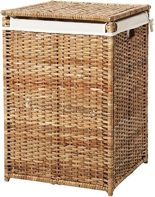 Panier à linge doublé en bambou ikea pranas 202.147.31 21 gallons