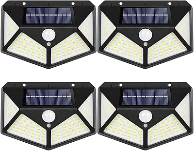 Appliques murales d'extérieur à énergie solaire ecv grand angle de 270