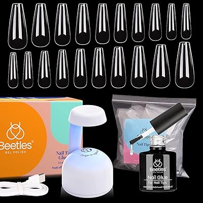Kit de colle et de gel beatles pour ongles base 2 en 1