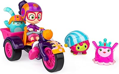 Abby hatcher, adventure bike avec 4 figurines à collectionner