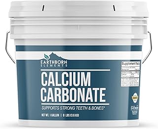 Poudre de carbonate de calcium earthborn elements (1 gallon), antiacide naturel, poudre