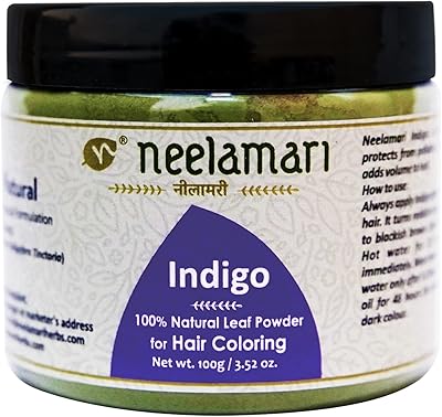 Poudre de feuilles d'indigo pur nilamari (100g)