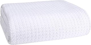 Couverture de lit evana home 100 % coton respirante king size couvertures thermiques
