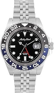 Montre pour homme mat tissot mathy vintage gmt avec cadran noir et lunette