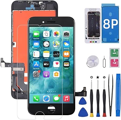 Pour iphone 8 plus remplacement de l'écran lcd noir foobong pour a1864 a1897