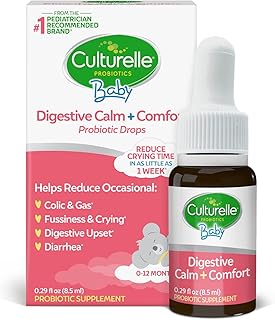 Cultural baby calm + comfort probiotic + gouttes de camomille | aide à réduire l'inconfort digestif occasionnel du nourrisson, gouttes 0,3 fl oz. Diaytar : Des prix qui défient toute concurrence