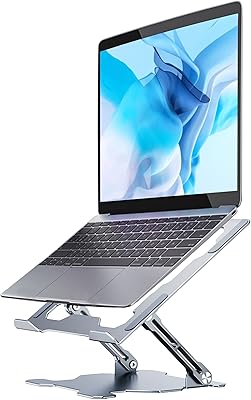 Support pour ordinateur portable support ergonomique réglable portable en aluminium compatible avec macbook