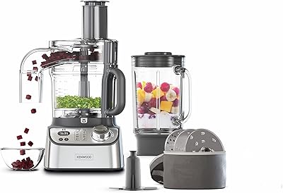 Robot culinaire kenwood multipro expressway, 8 outils de transformation, vitesse variable avec fonction