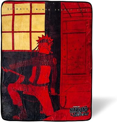 Naruto : couverture en peluche shippuden ninja | couverture polaire ultra douce, jeté